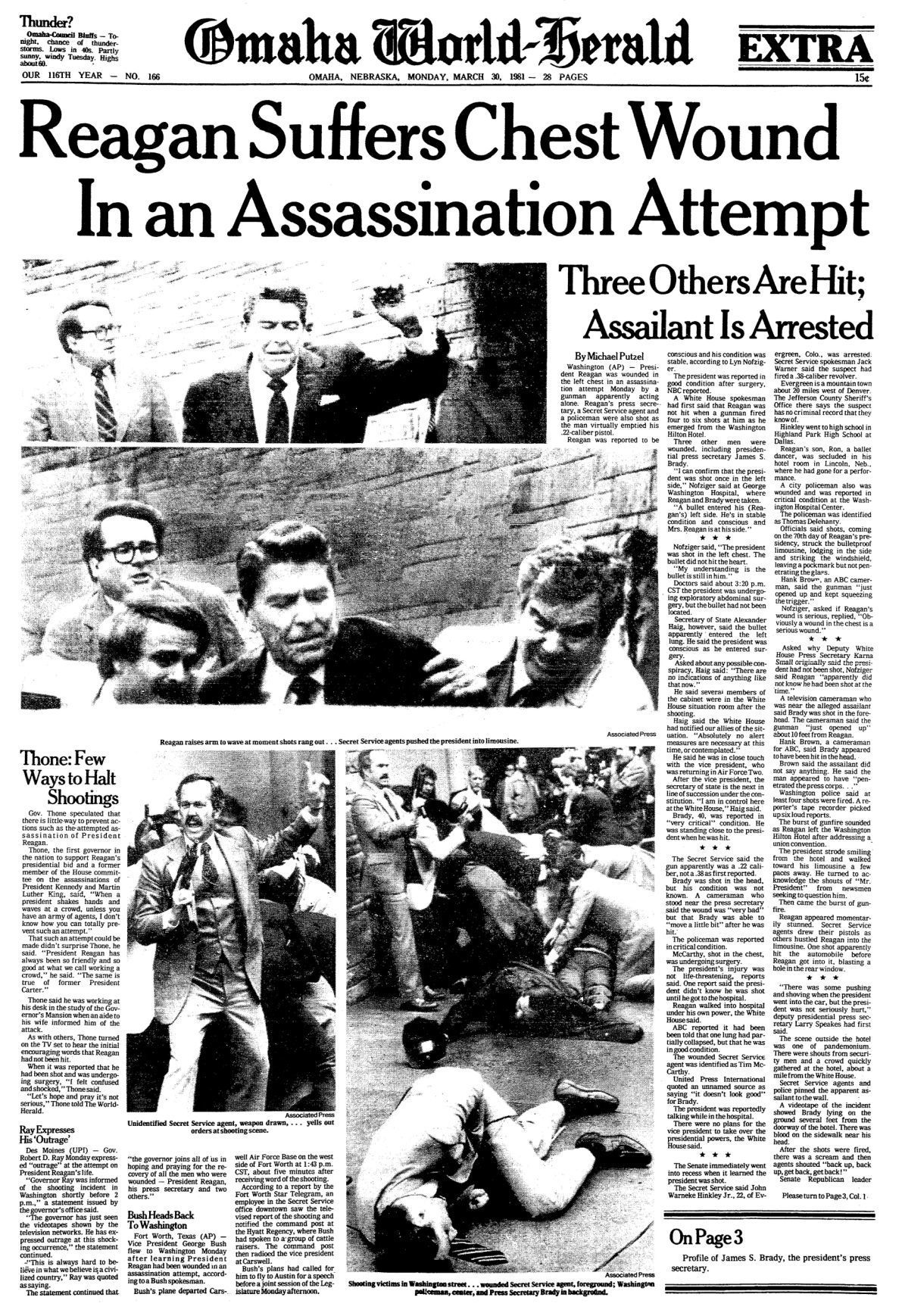 1981: Reagan assassination attempt